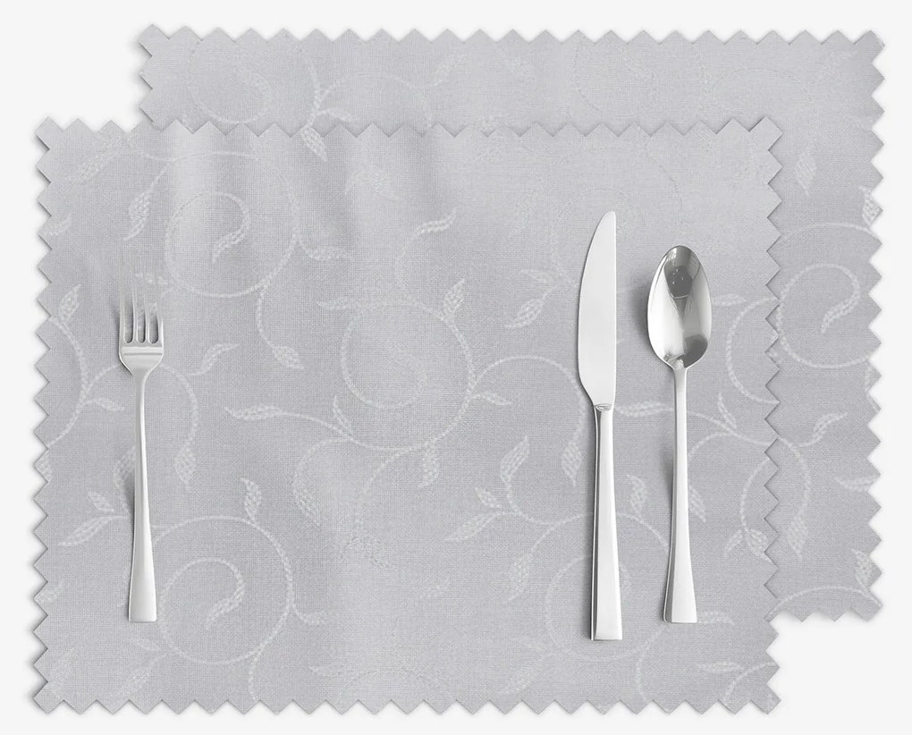 Goldea ünnepi teflonos reggeliző alátét - szürke nagy ornamentekkel ékesített - 2db 30 x 40 cm