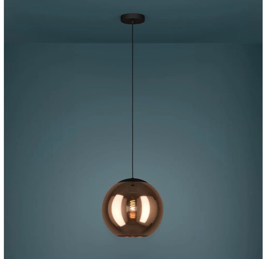 Eglo 390089 - Csillár zsinóron CORDOBA 1xE27/40W/230V réz