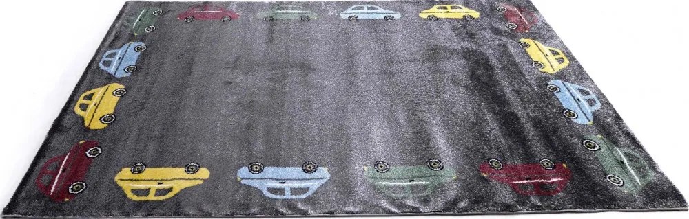 Nova fiús autós gyerekszőnyeg szürke