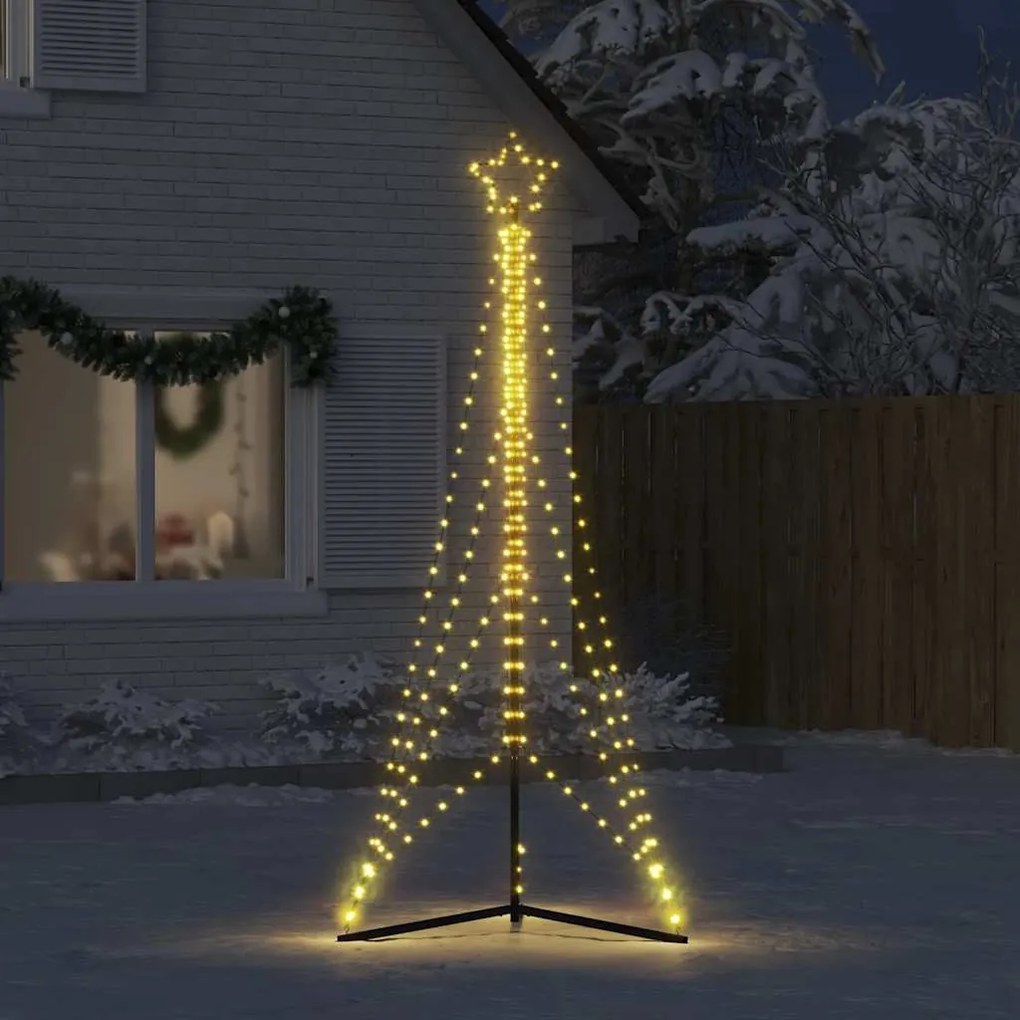 meleg fehér LED karácsonyfa 483 LED 240 cm
