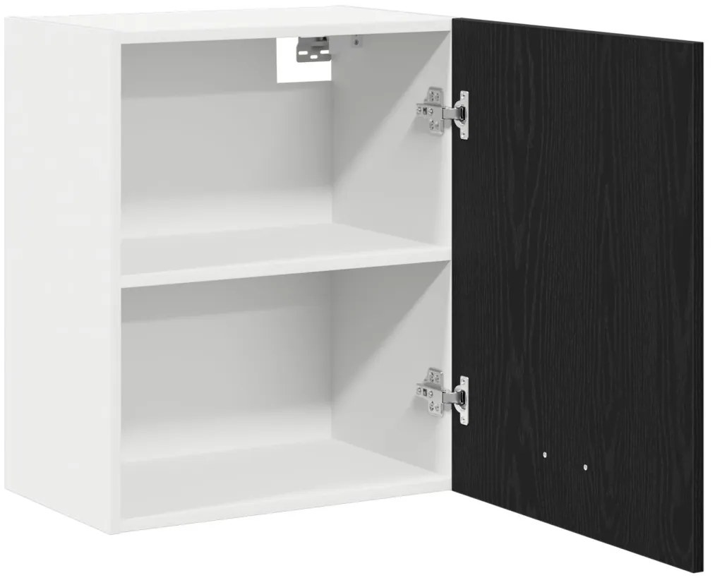 Fali Szekrények - 2 db - Fekete tölgy, 100x31x60 cm - Mérnöki fából készült