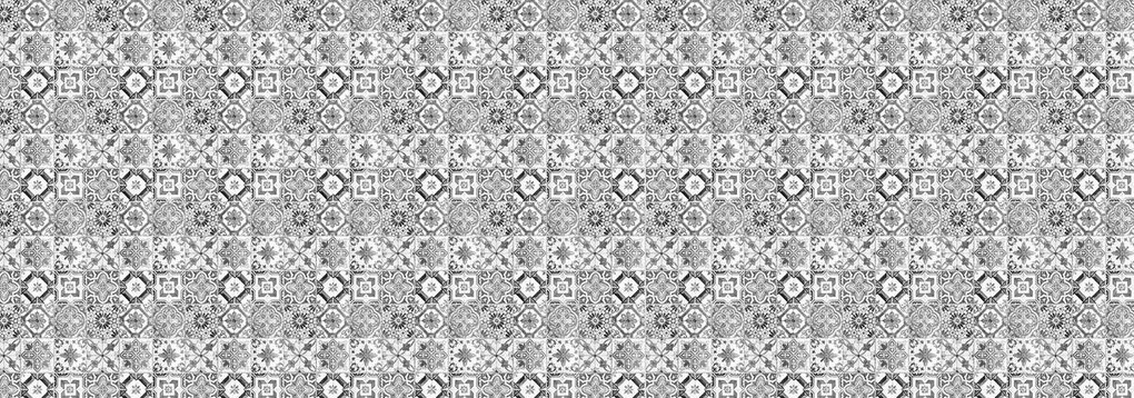 Fotótapéta - Fekete-fehér csempe (152,5x104 cm)
