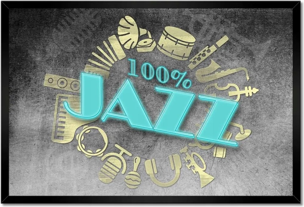 Poszterek keretben 60x40 Jazz zene