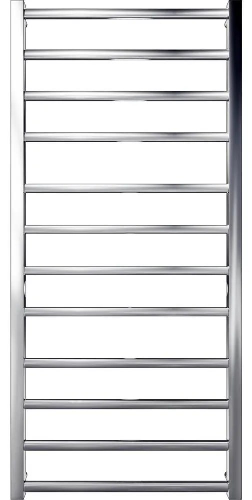 Létras fűtött törölközőtartó TOKIO 260W/230V 120x53 cm rozsdamentes/fényezett króm