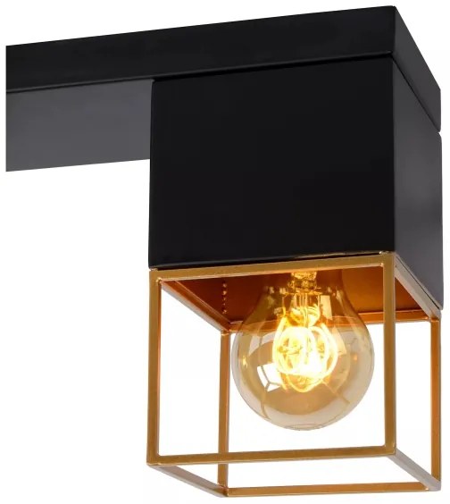 Lucide 21120/03/30 - Mennyezeti lámpa RIXT 3xE27/40W/230V fekete