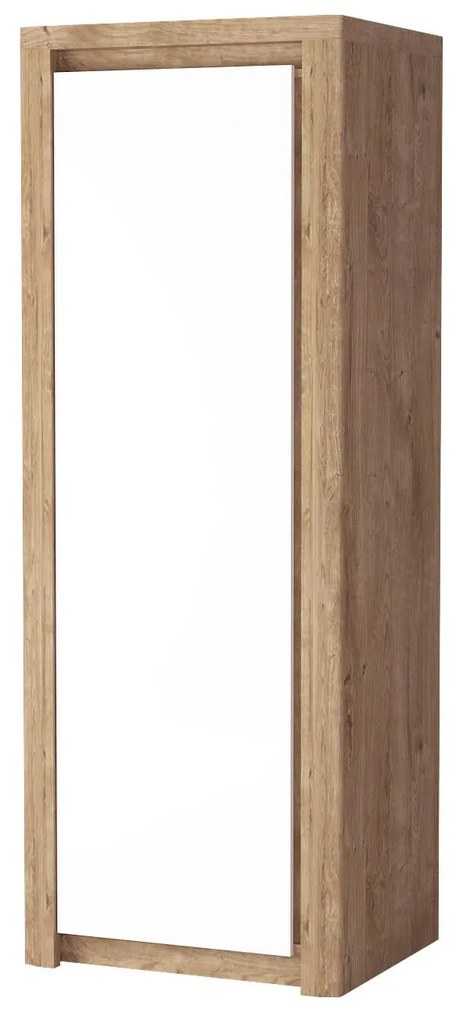 Ruhásszekrény Livia 02 (ribbeck tölgy + fényes fehér). 1057858