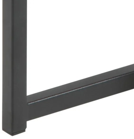 SARON 2 db-os dohányzóasztal szett, tölgy/fekete