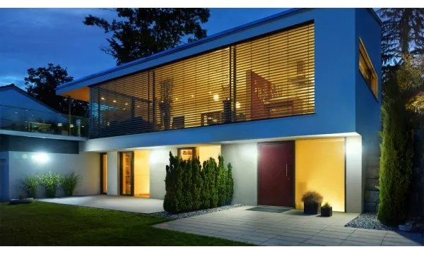 Steinel 012076 - Kültéri lámpa mozgásérzékelős XLED curved LED/10,5W/230V IP44