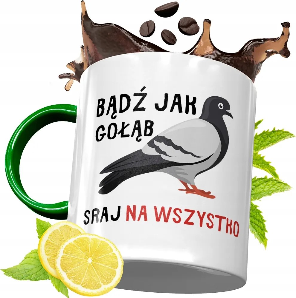 Zöld Vicces Bögre Születésnapi Ajándék fényképes nyomtatással