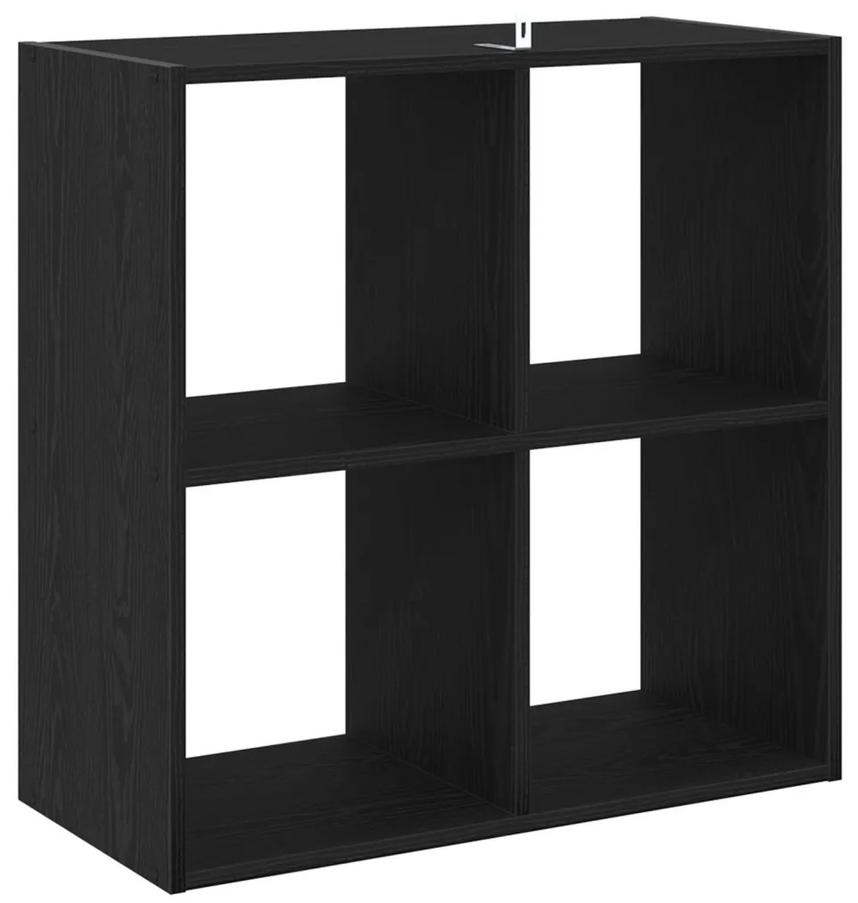 Könyvespolc Fekete Tölgy 68,5x32x68,5 cm Mérnöki Fa
