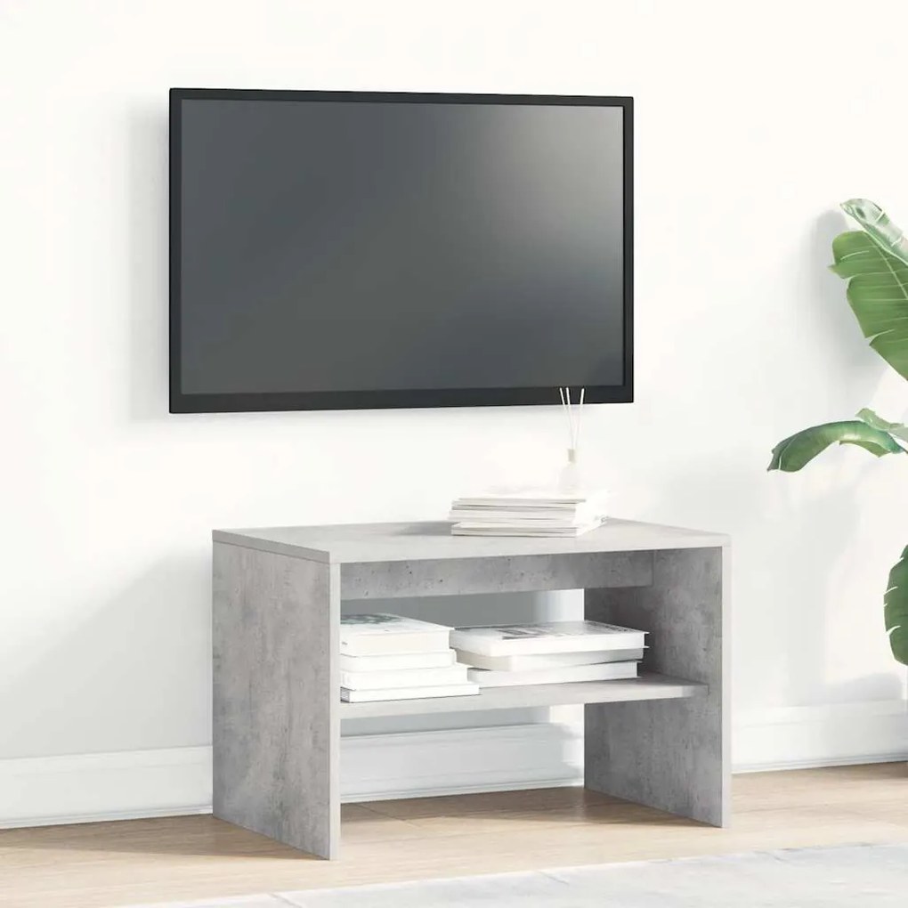 betonszürke szerelt fa TV-szekrény 60x40x40 cm