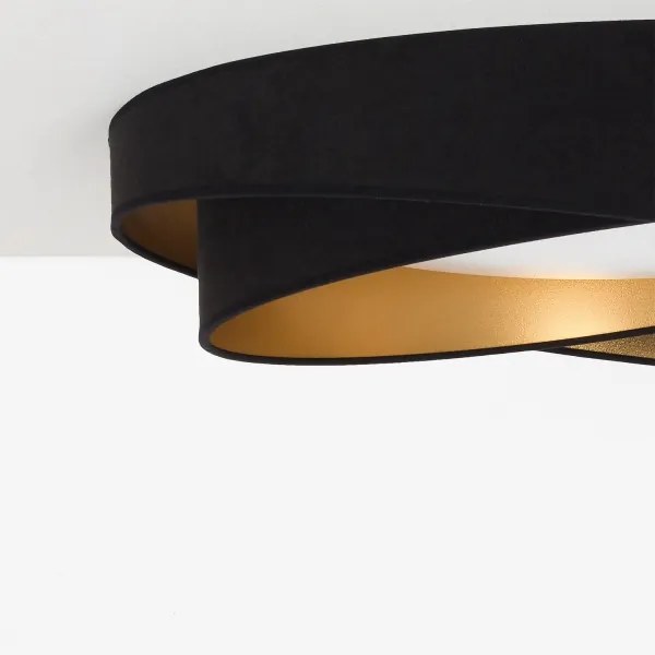BRILAGI - Dimmelhető LED lámpa VELVET TWIST LED/36W/230V CCT Ø 65 cm WT fekete/arany + távirányító