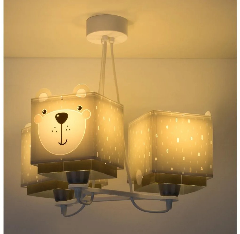 Dalber 64577 - Gyerek csillár LITTLE TEDDY 3xE27/60W/230V 64577