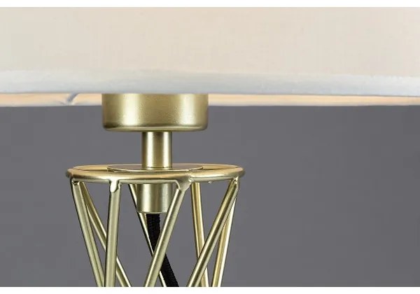 Rabalux 74081 - Asztali lámpa NIVRA 1xE27/40W/230V arany/fehér