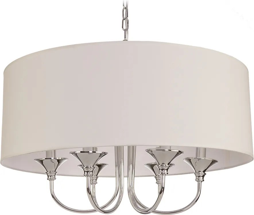 COSMOLIGHT P06512CH-WH ABU DHABI Ernyős Függesztett Lámpa Fehér, Króm E14 IP20