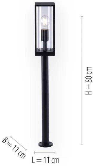 Paul Neuhaus 9497-13 - Kültéri lámpa EMIL 1xE27/60W/230V IP44