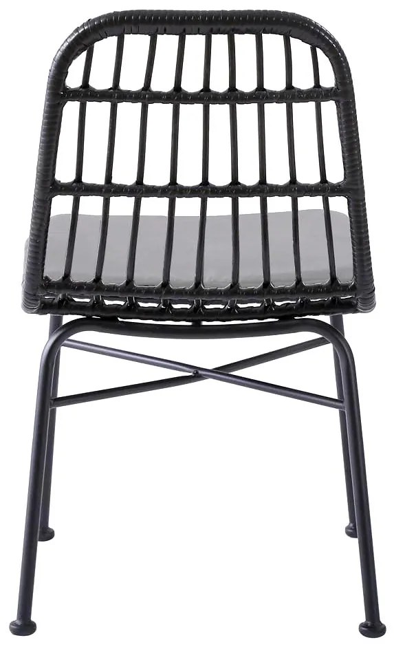 Fekete rattan szék LAPRO 401