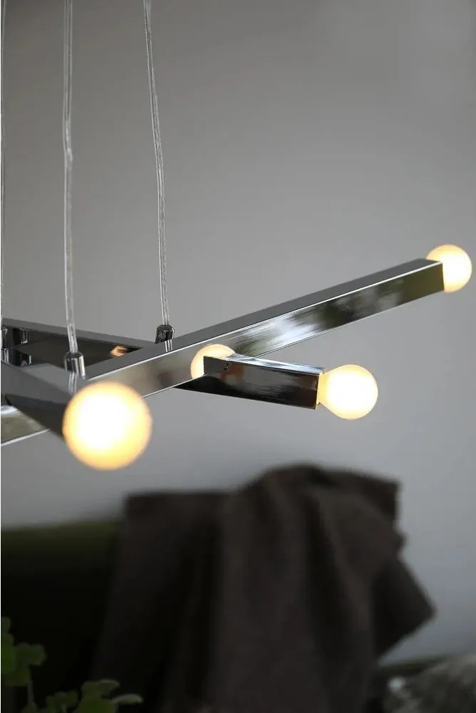 Ezüstszínű fém függőlámpa Stack – Markslöjd