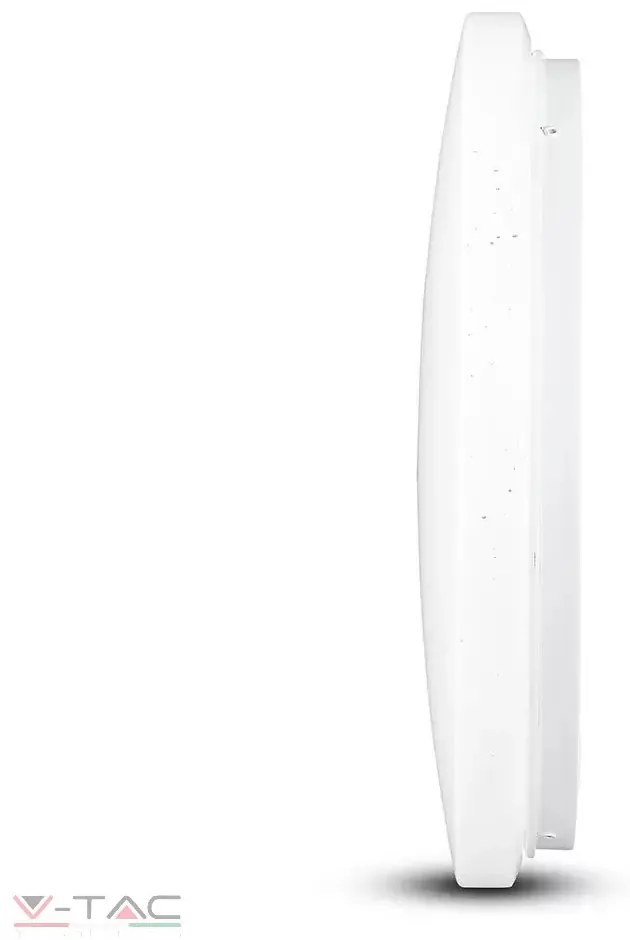 V-Tac 48 Cm 36W LED Csillogó Búrás Kör Mennyezeti Lámpa Állítható Színhőmérséklet -tel 3900 Lumen