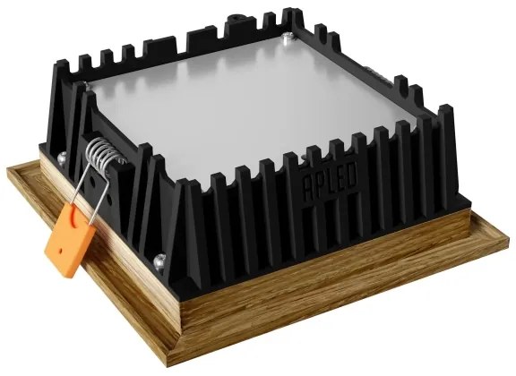 APLED - LED Lámpa SQUARE WOODLINE LED/6W/230V 3000K 12x12 cm tölgy tömör fa