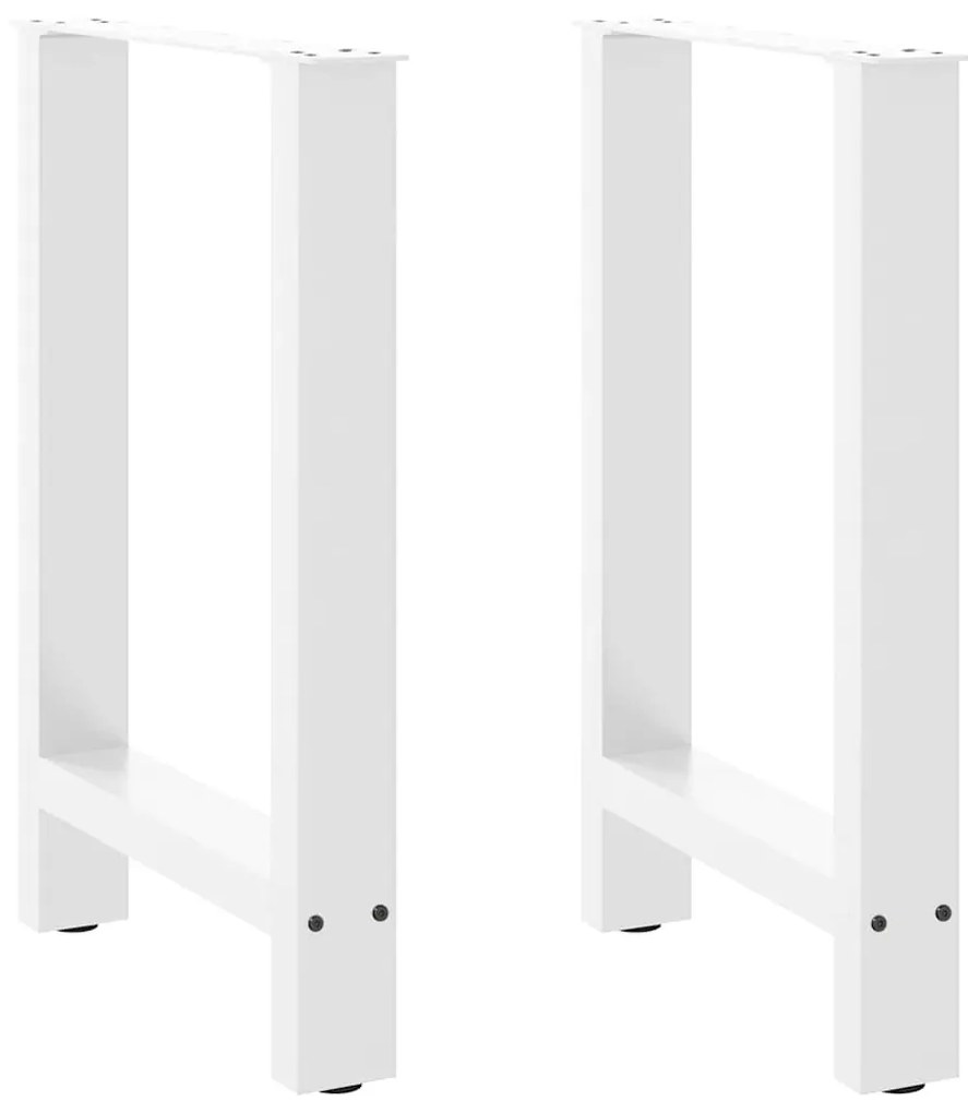 2 db fehér étkezőasztal láb 60 x (72-73) cm acél