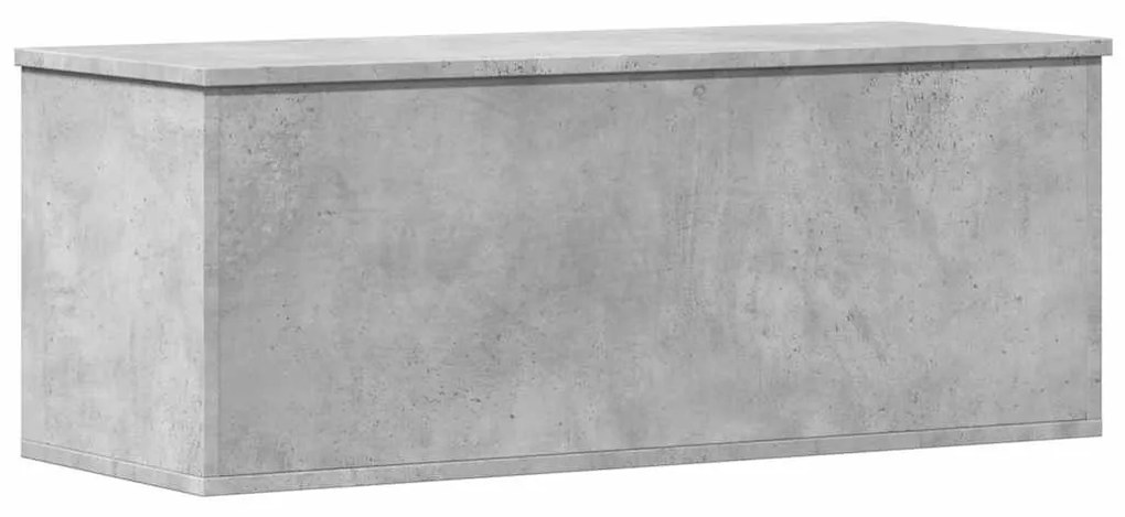 betonszürke szerelt fa tárolóláda 90 x 35 x 35 cm
