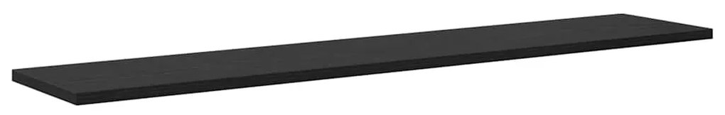 Polcos könyvespolc 4 pcs Fekete 100 x 20 x 1.5 cm Faanyag