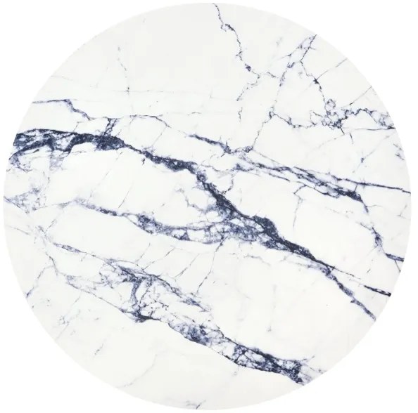 Kávésasztal HARISSA 41x42 cm fekete/fehér márvány dekoráció