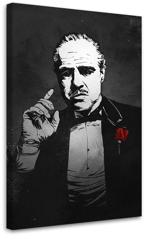 Gario Vászonkép Keresztapa, Vito Corleone portré - Nikita Abakumov Méret: 80 x 120 cm