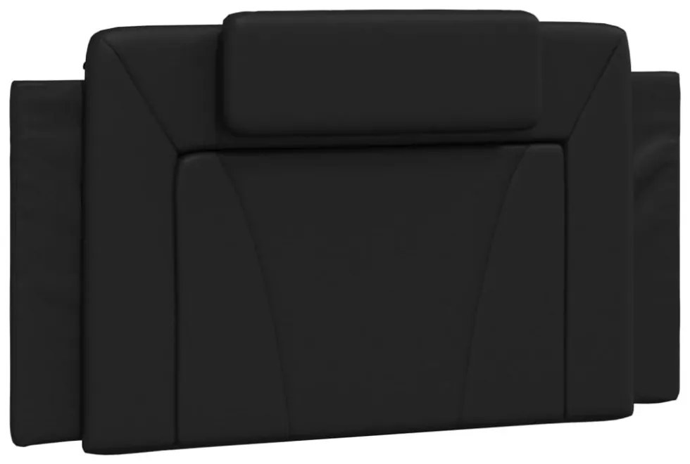 fekete ágykeret Viana LED-ekkel matrac nélkül 100 x 200 cm