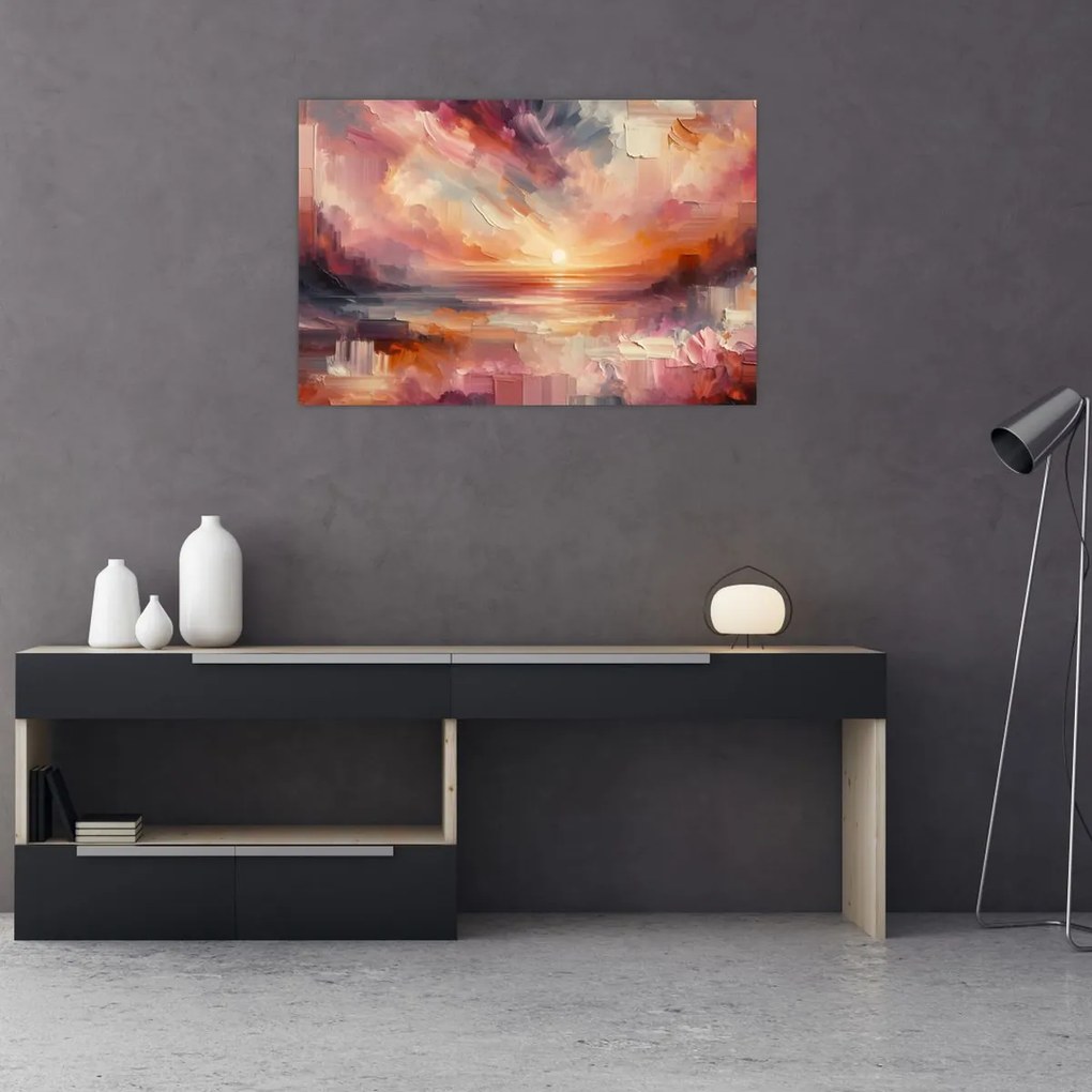 Kép - Festett alkonyat (90x60 cm)