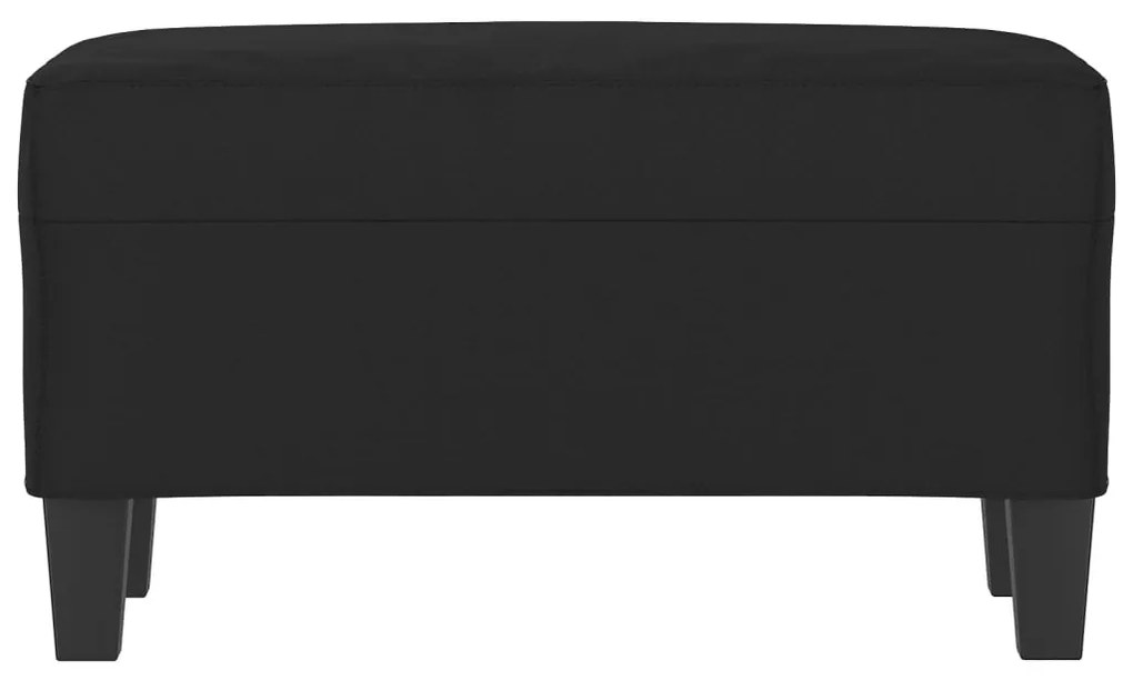 fekete mikroszálas szövet pad 70 x 35 x 41 cm