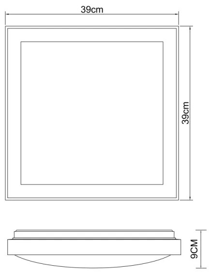 Globo 41764-24Q - LED Mennyezeti lámpa BRUNO LED/24W/230V 3000/4500/6000K