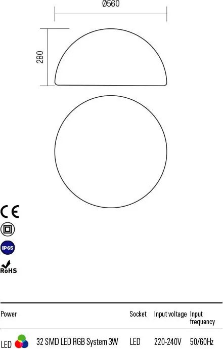 REDO 90170 BLOB Kültéri Dekorációs Lámpa LED IP65