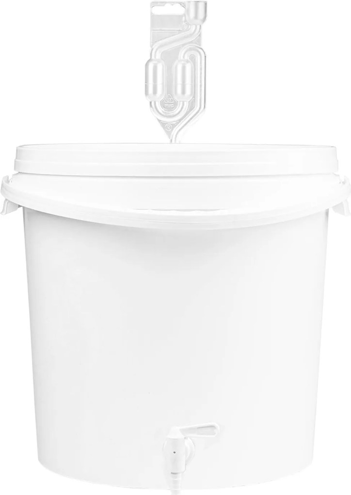 Erjesztő Tartály 20L Vödör Csaptelep Cső