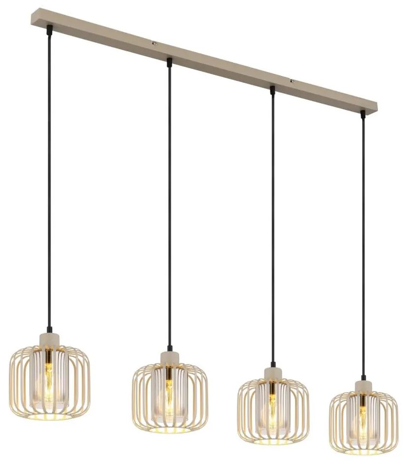 Globo 15758-4H - Kábeles csillár ALFRED 4xE27/40W/230V