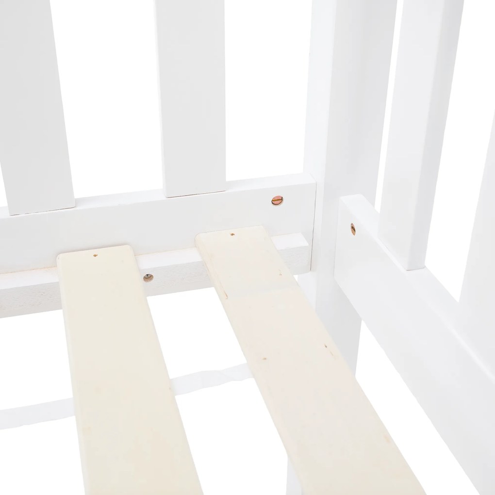 Montessori emeletes ágy, fehér, VENITA TYP 2