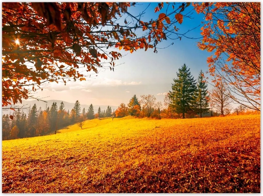 Poszterek 135x100 Őszi táj hegyek