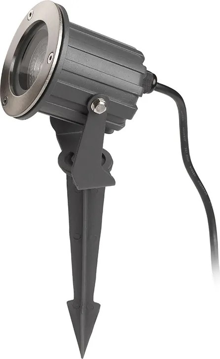 RENDL BLUESTAR leszúrható antracit 230V LED GU10 8W IP65