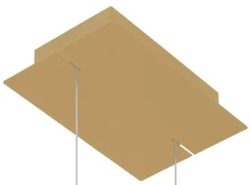 Thoro TH.175 - LED Csillár zsinóron RIO LED/50W/230V CRI90 3000K átm. 78 cm arany