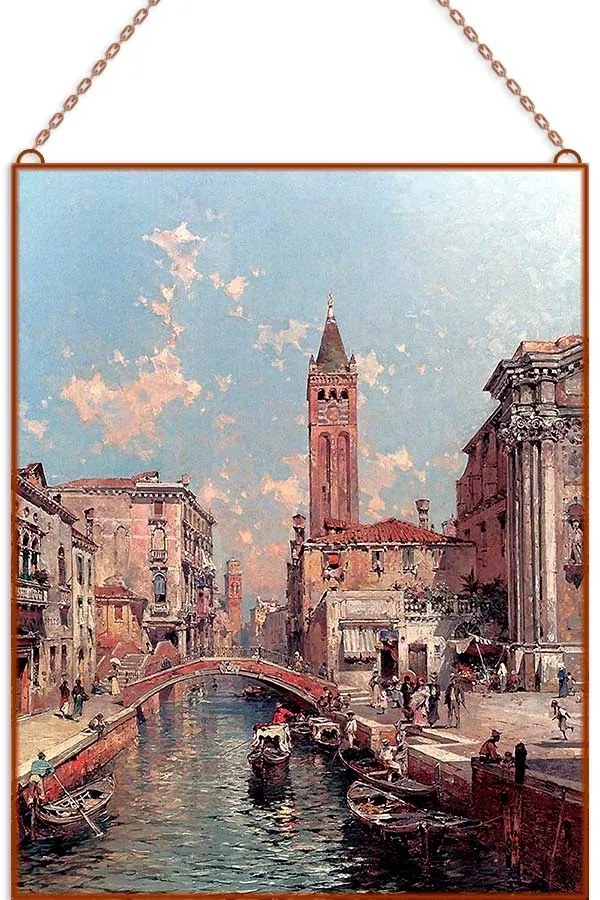 Unterberger-Venice2 üvegkép, falikép