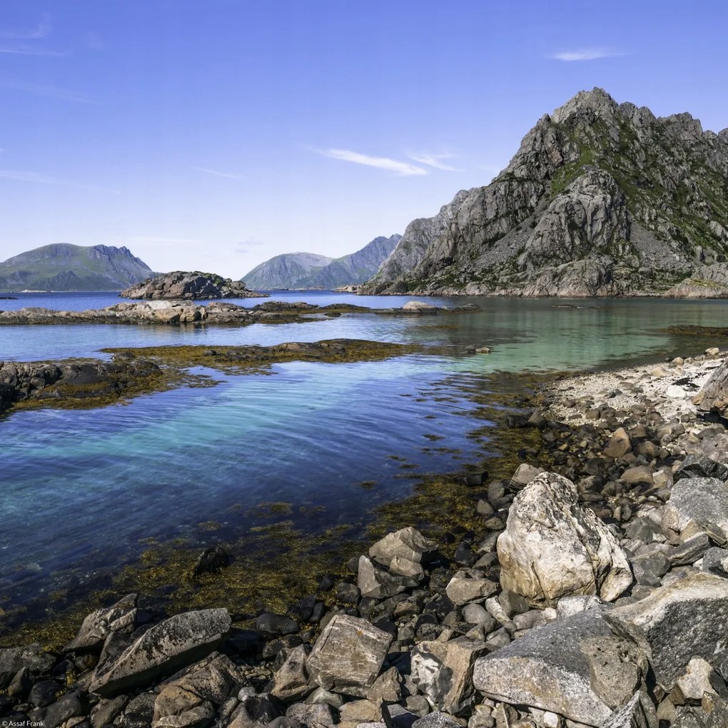 Poszter 30x30cm Sziklás tengerpart, Assaf Frank