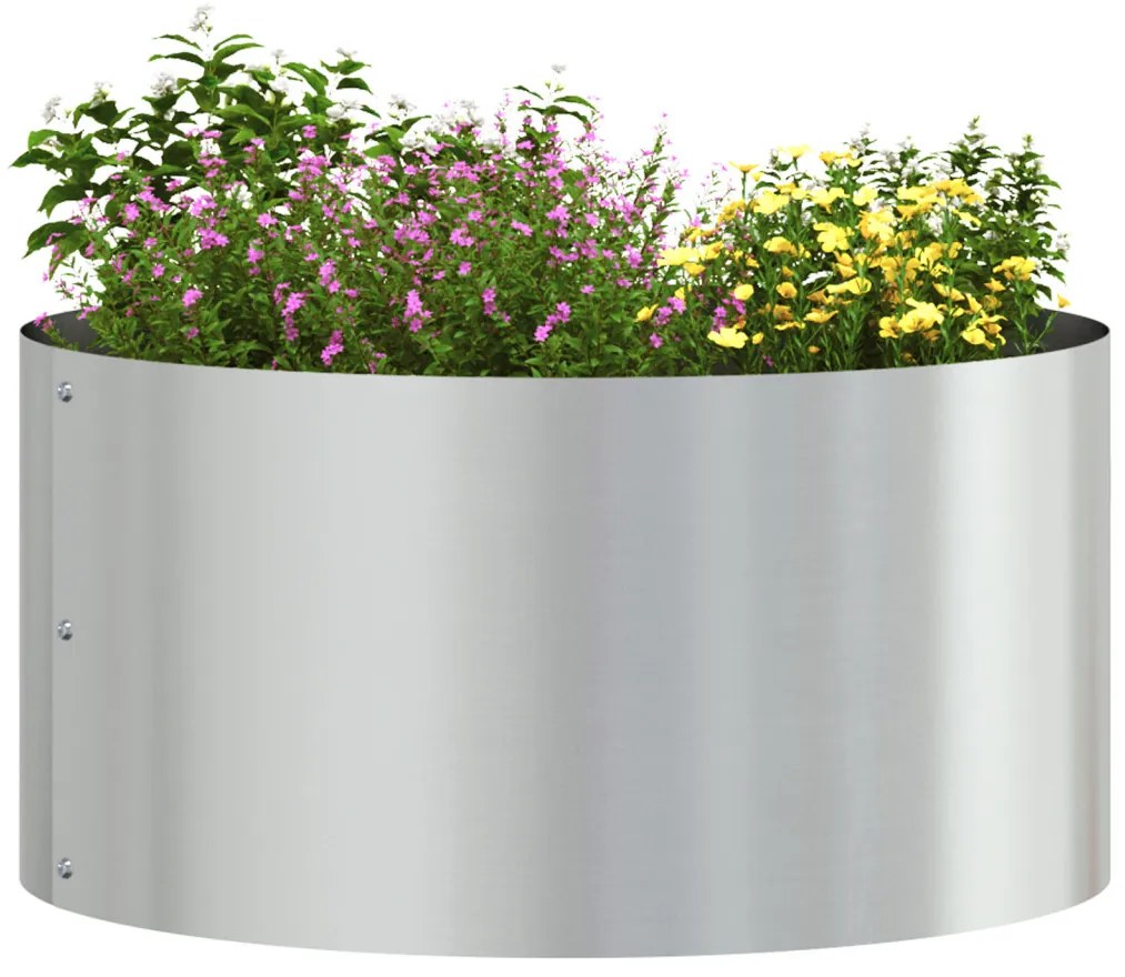 Galvanizált Növénytartó Szett Galvanizált Acél 40 cm átmérő