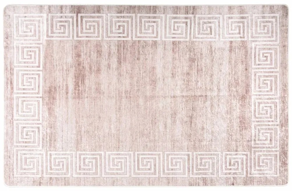 bézs csúszásmentes mosható szőnyeg 160 x 230 cm