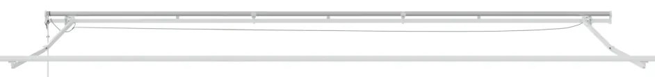 Automatikus behúzható napellenző LED-del Narancs és Barna 600x350 cm