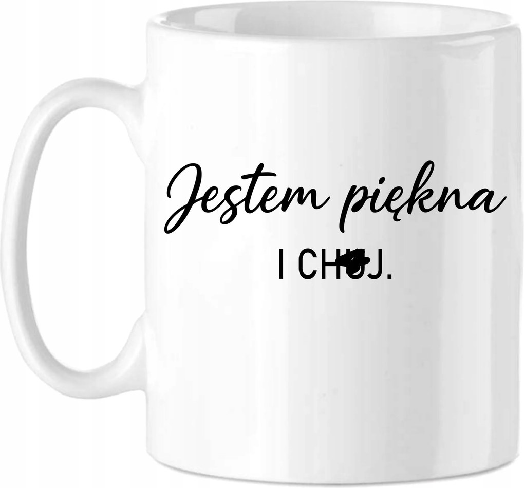 Bögre Ajándék Vicces Vulgáris Minimalista Gyönyörű vagyok ch*uj