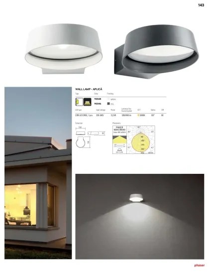 Redo 90046 - LED Kültéri fali lámpa PHASER LED/12W/230V IP54