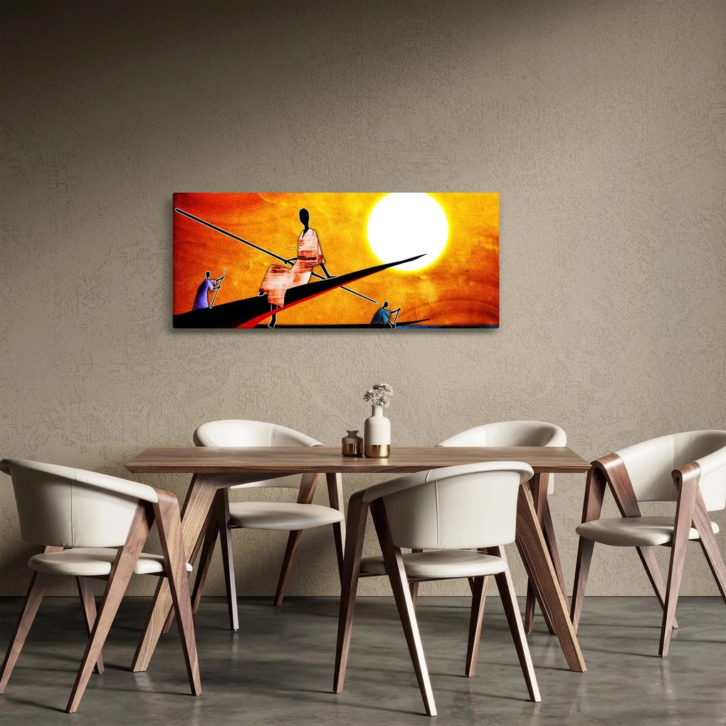 Egy korabeli ősi festmény képe (120x50 cm)