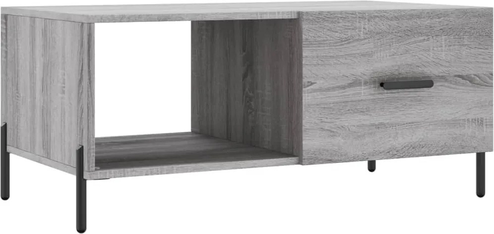vidaXL szürke sonoma színű szerelt fa dohányzóasztal 90 x 50 x 40 cm