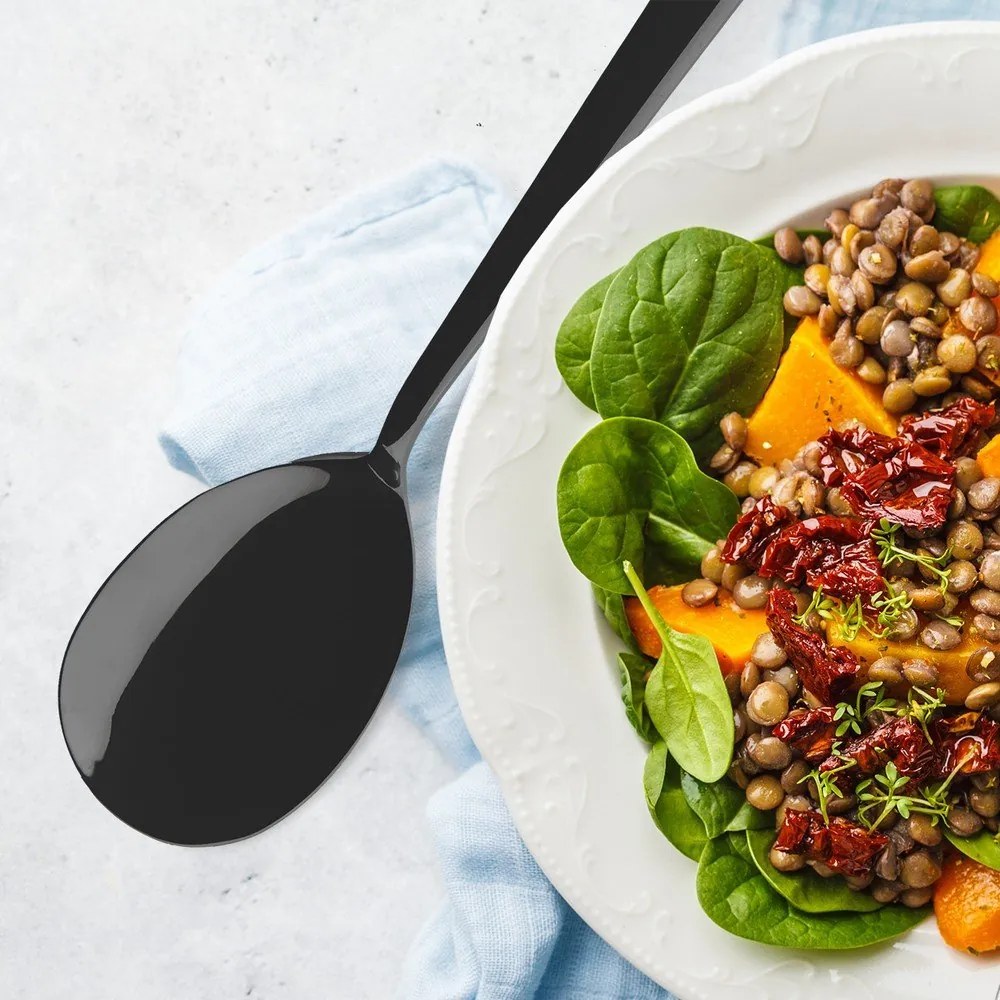 Rozsdamentes acél salátaszedő Black – Orion